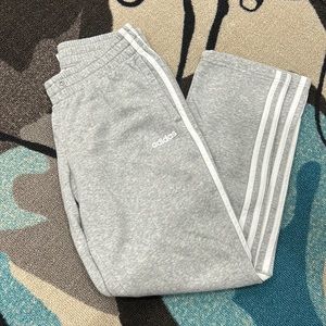 Womens adidas sweat pant open leg